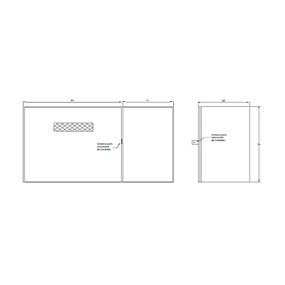 Modulo De 2 Puerta Para Medidores