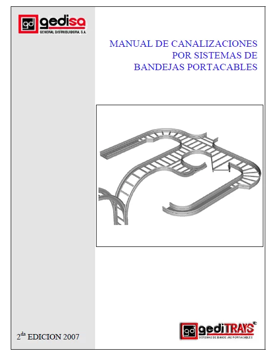 Manual de canalización por sistemas de Bandejas Portacables GediTRAYS